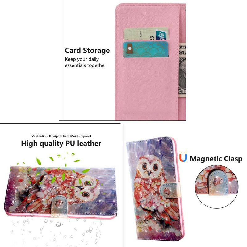 Flip Cover Huawei P Smart 2021 Lysplet Germain The Owl