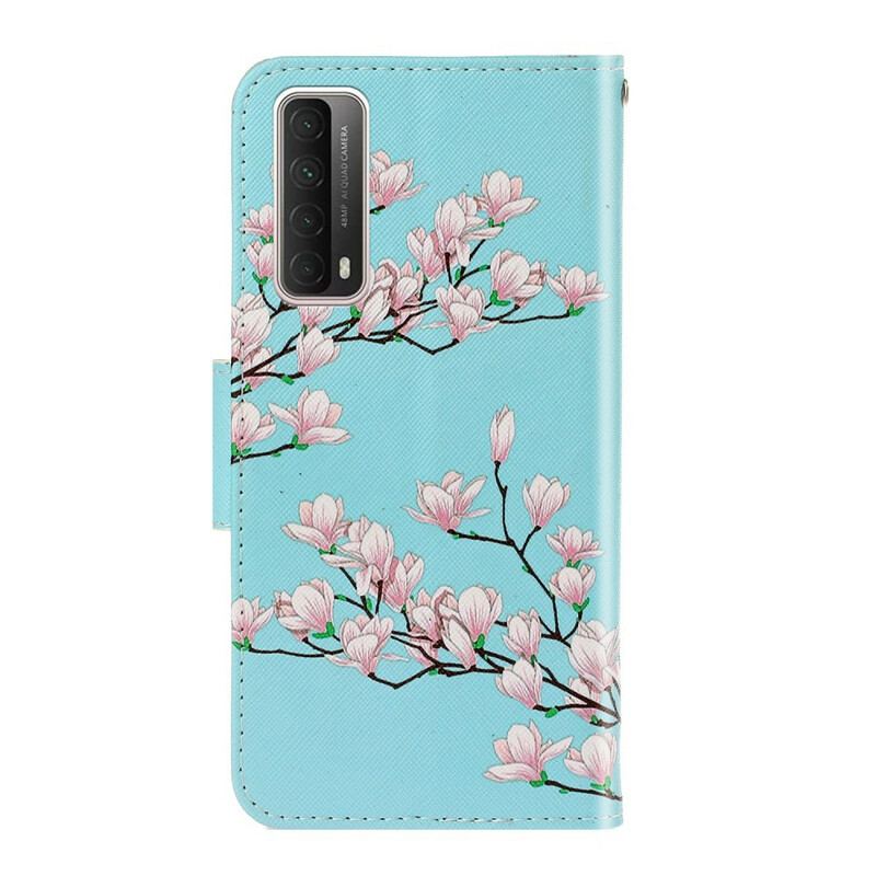 Flip Cover Huawei P Smart 2021 Med Snor Strappy Busk