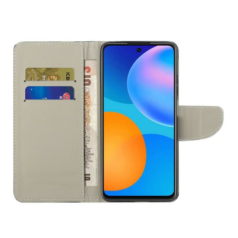 Flip Cover Huawei P Smart 2021 Retro Eiffeltårnet