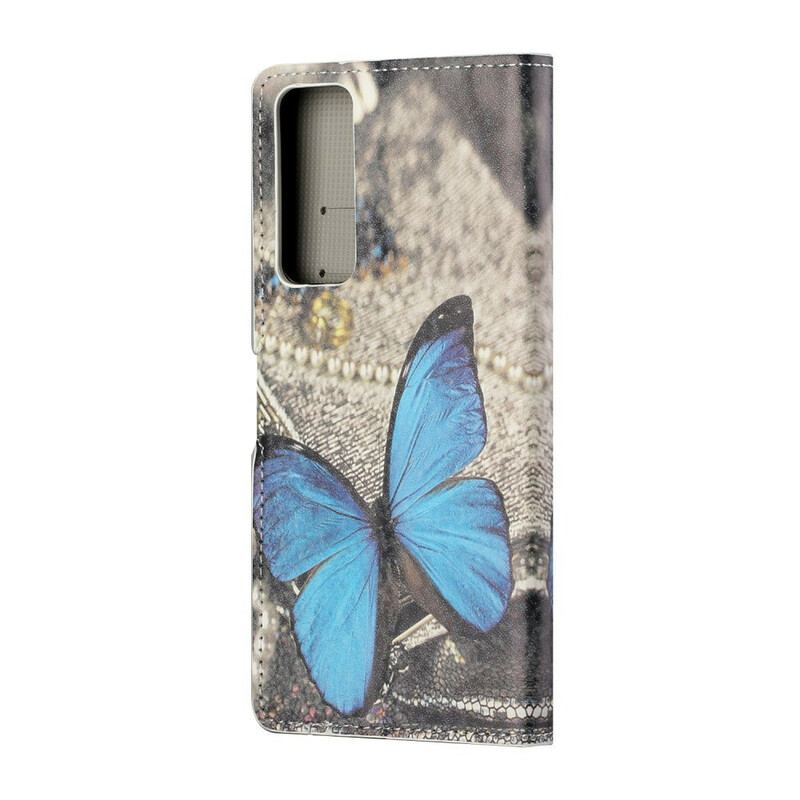 Flip Cover Huawei P Smart 2021 Sommerfugle