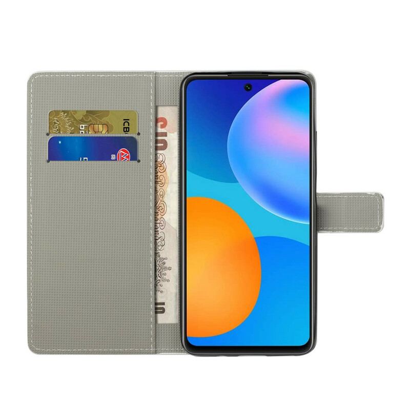 Flip Cover Huawei P Smart 2021 Sommerfugle