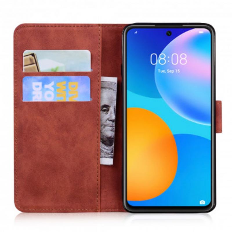 Flip Cover Huawei P Smart 2021 Tiger Ansigtsprint