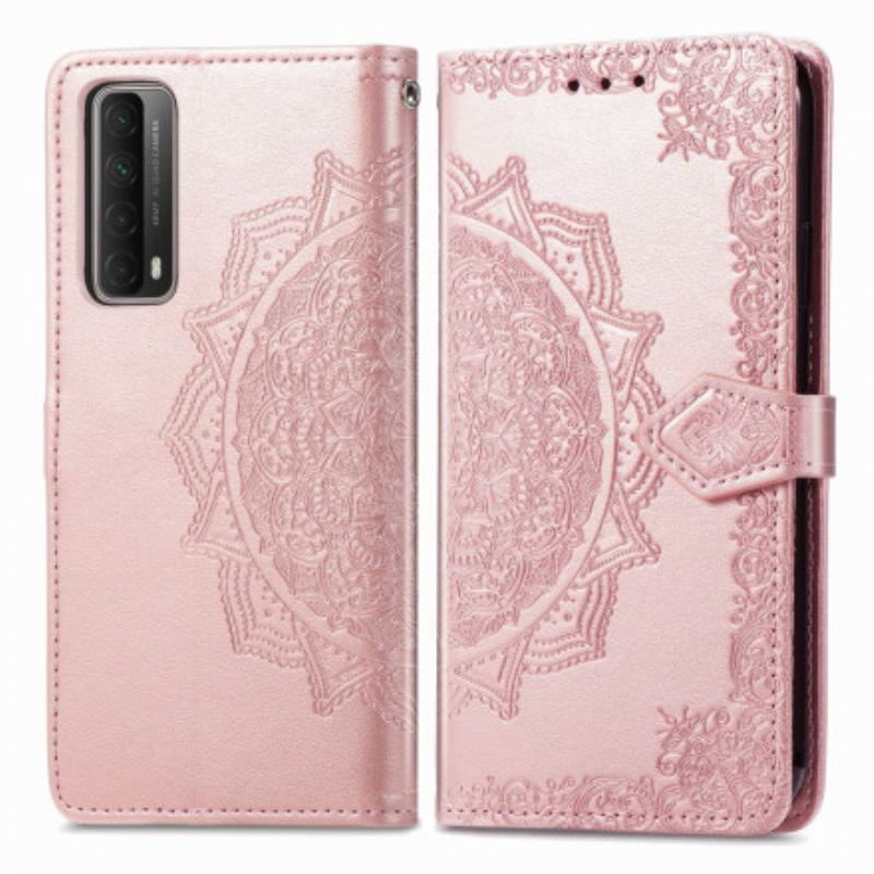 Læder Cover Huawei P Smart 2021 Mandala Middelalder