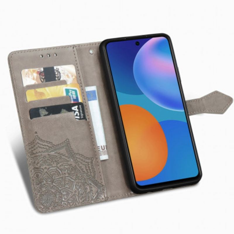 Læder Cover Huawei P Smart 2021 Mandala Middelalder