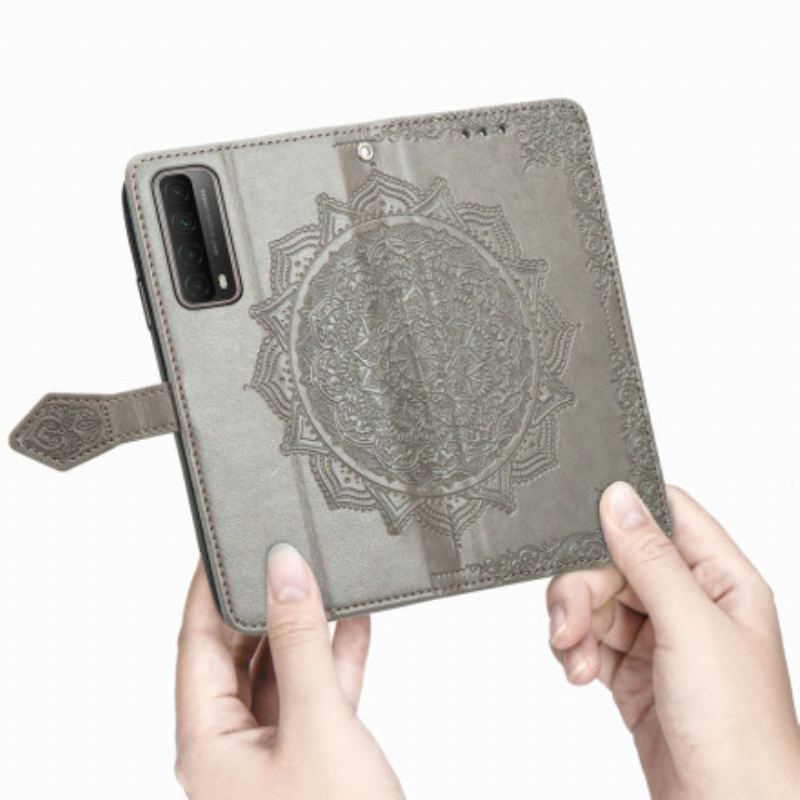 Læder Cover Huawei P Smart 2021 Mandala Middelalder