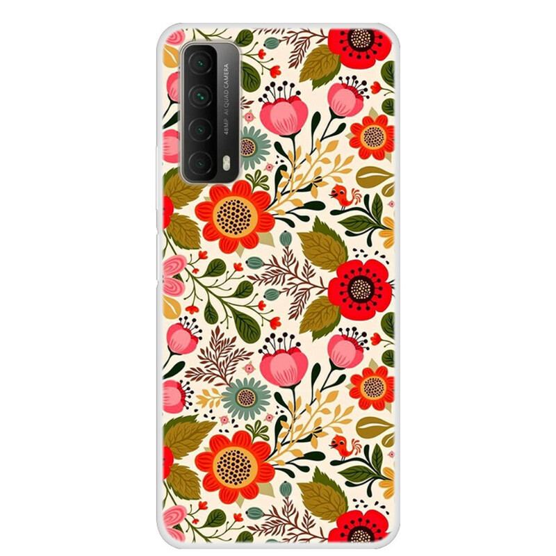 Mobilcover Huawei P Smart 2021 Blomstertapet