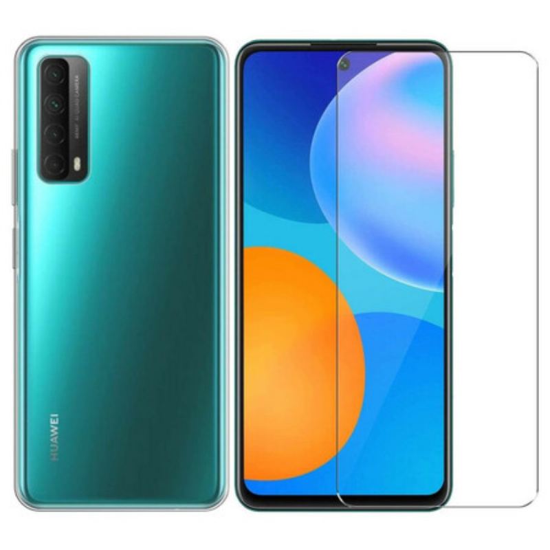 Mobilcover Huawei P Smart 2021 Combo Og Hærdet Glasskærm