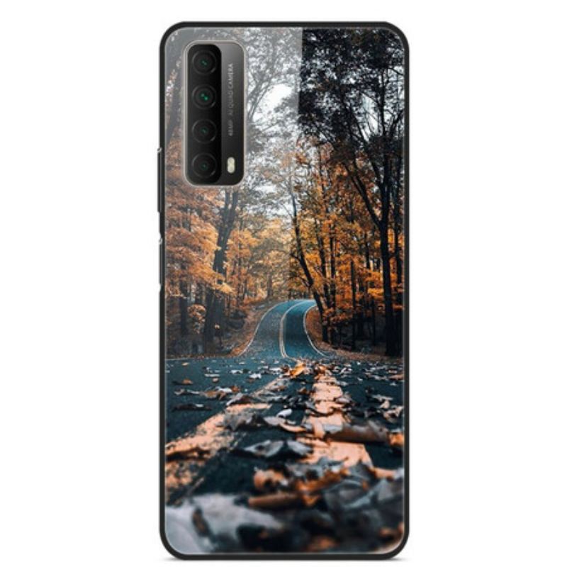 Mobilcover Huawei P Smart 2021 Hærdet Glas Route Du Bonheur