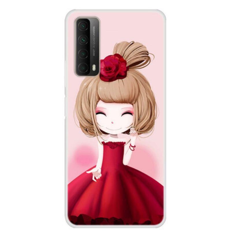 Mobilcover Huawei P Smart 2021 Manga Lady