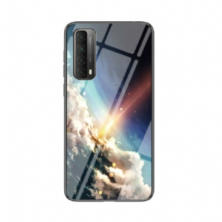 Mobilcover Huawei P Smart 2021 Premium Farver Hærdet Glas