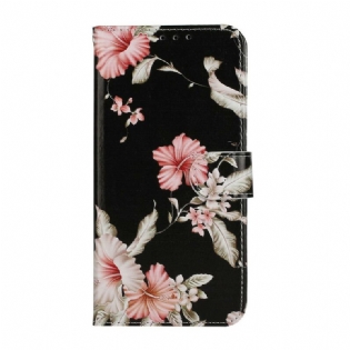 Cover Huawei Y6p Flip Cover Myriade Af Blomster