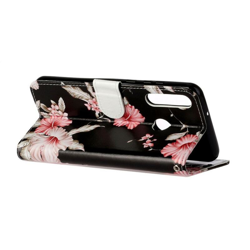 Cover Huawei Y6p Flip Cover Myriade Af Blomster