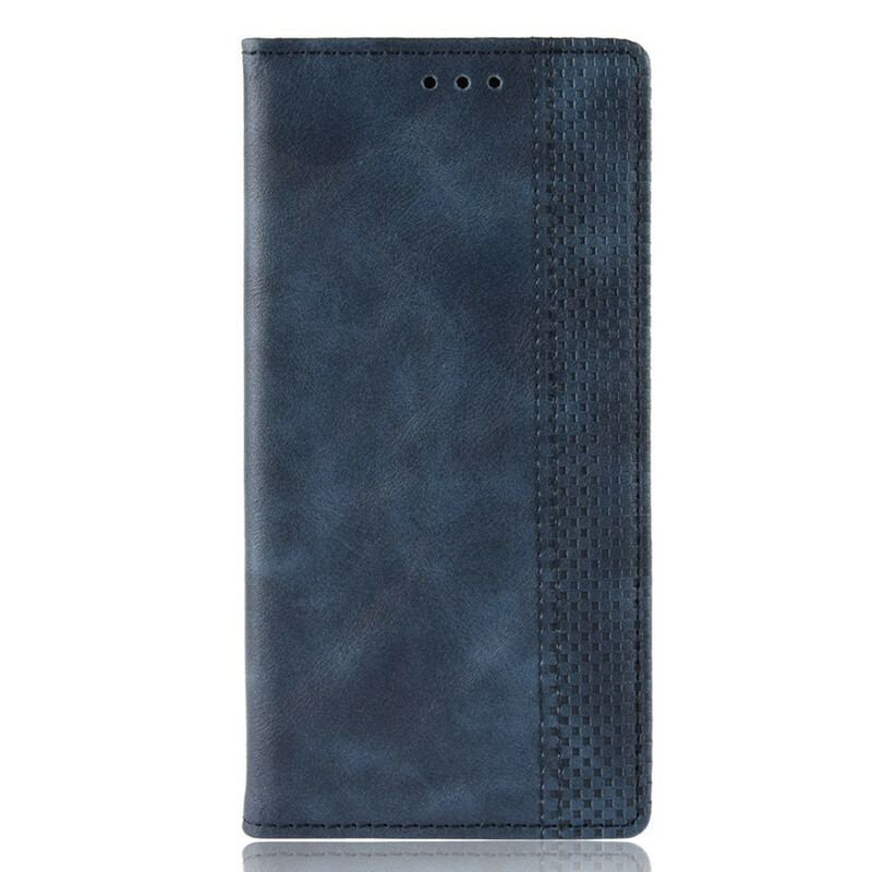 Cover Huawei Y6p Flip Cover Stiliseret Vintage Lædereffekt