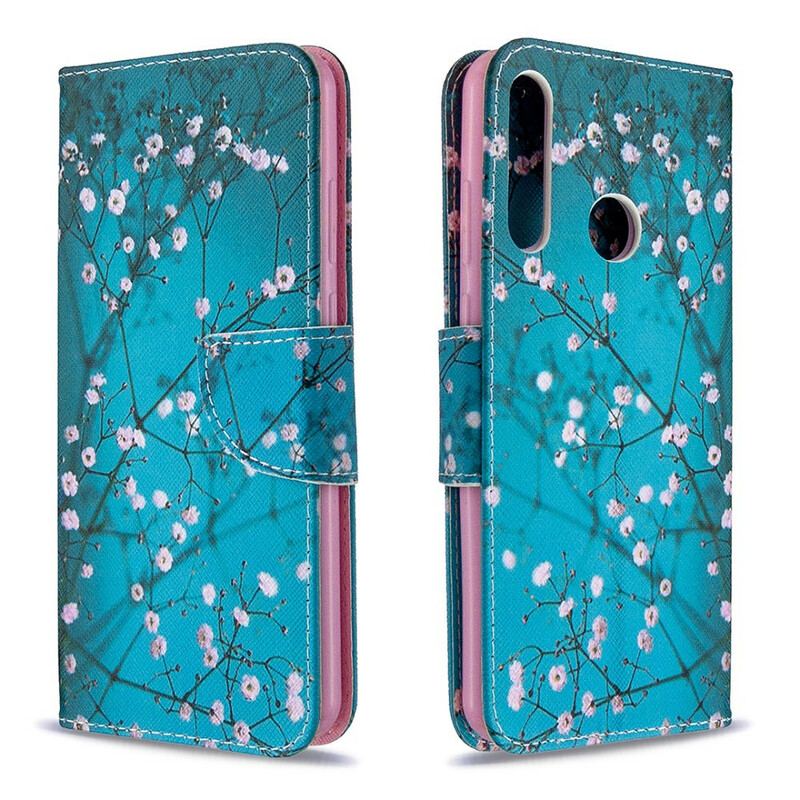 Flip Cover Huawei Y6p Blomstrende Træ