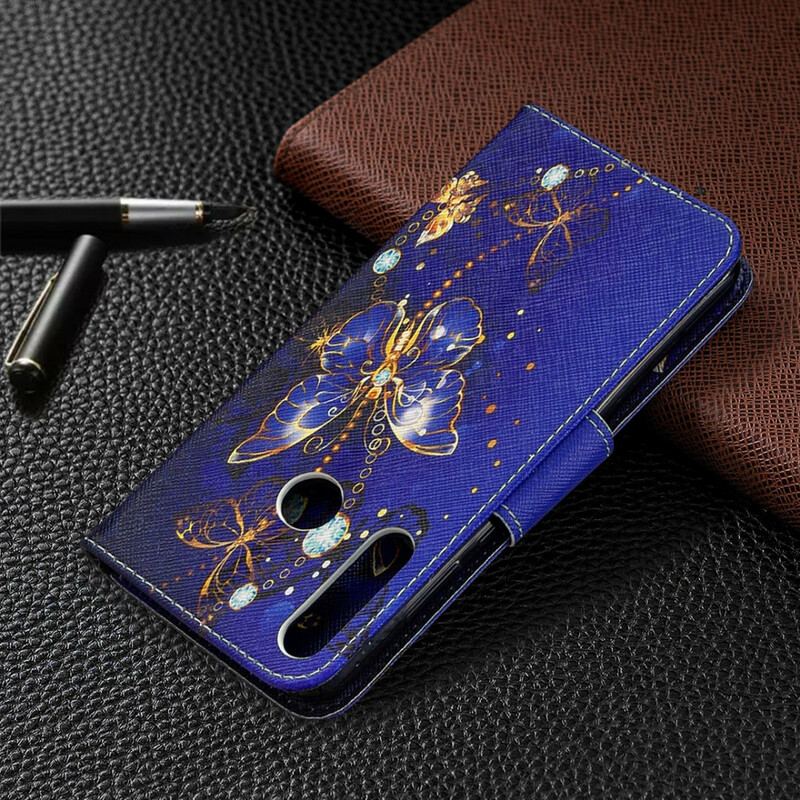 Flip Cover Huawei Y6p Sommerfugle I Natten