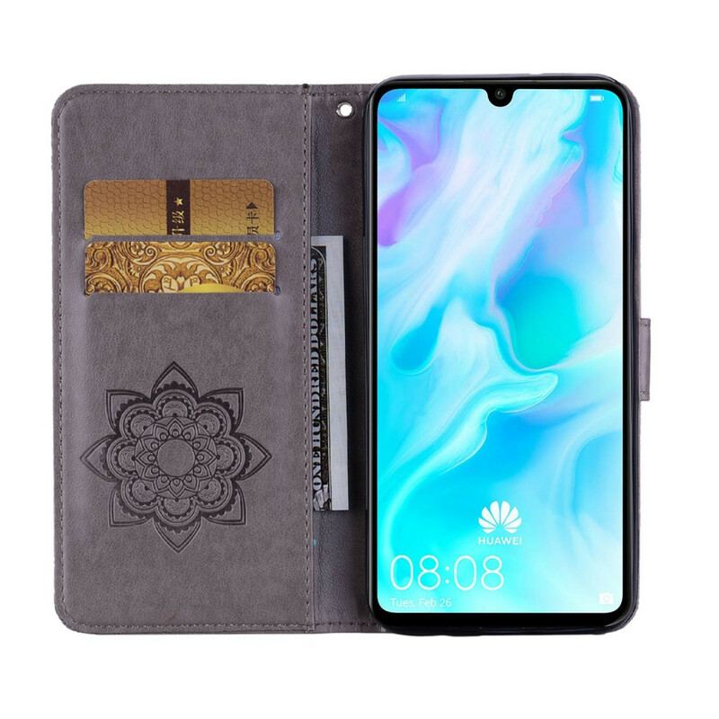 Flip Cover Huawei Y6p Ugle Mandala Og Charm