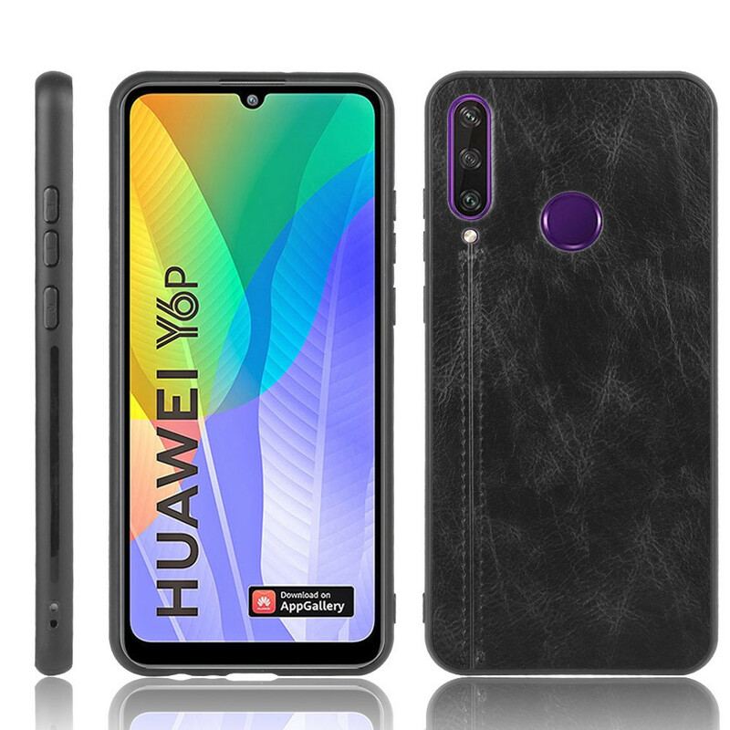 Mobilcover Huawei Y6p Couture Lædereffekt