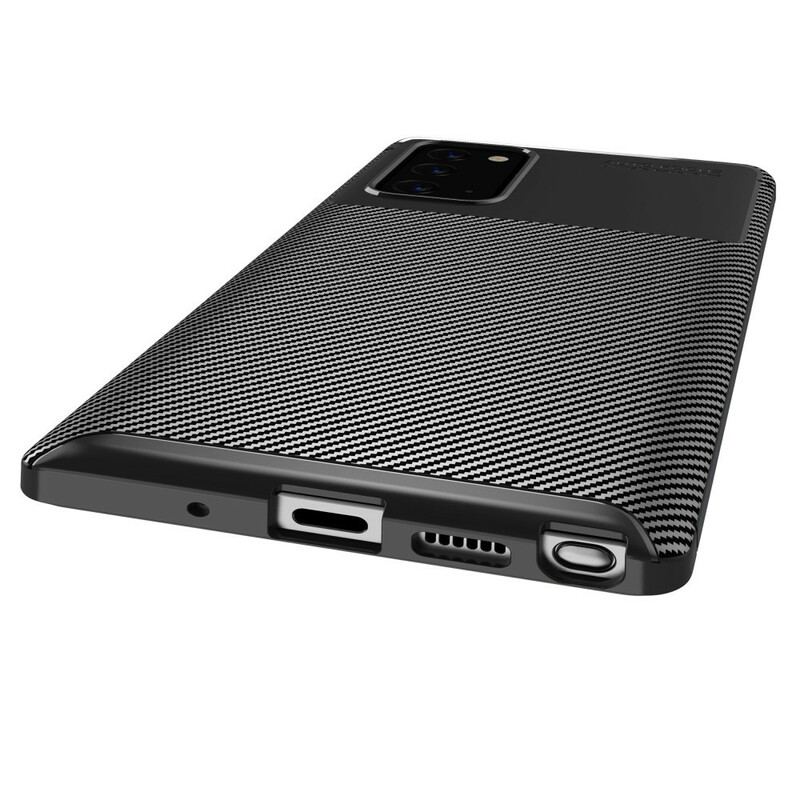 Cover Samsung Galaxy Note 20 Fleksibel Kulfibertekstur