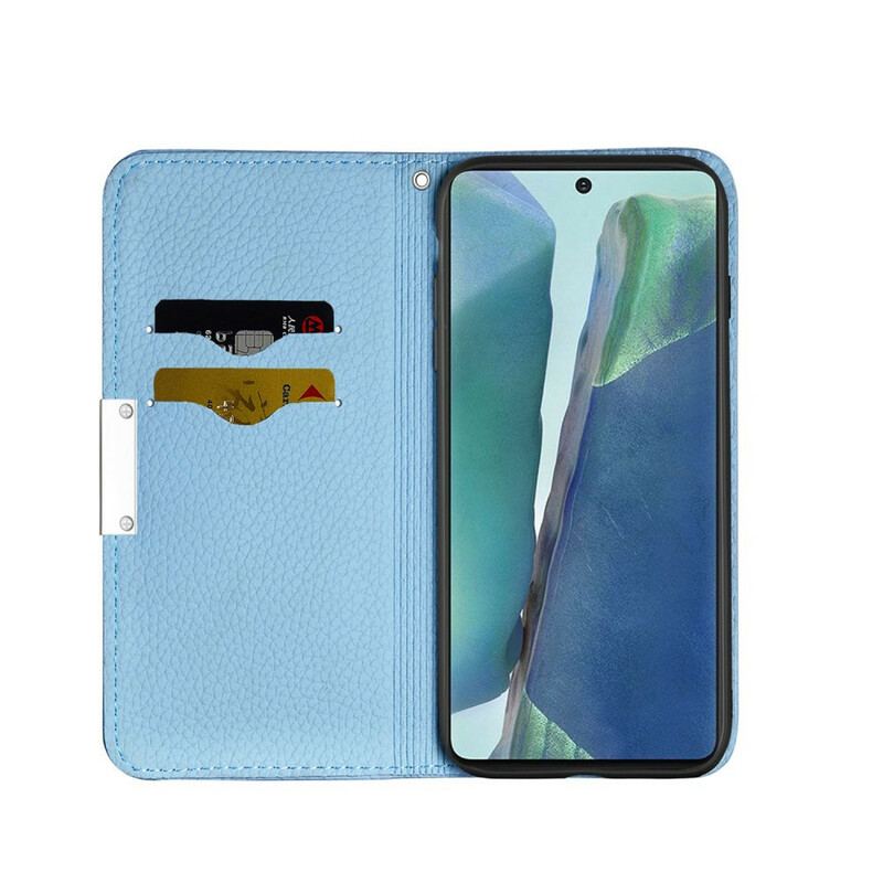 Cover Samsung Galaxy Note 20 Flip Cover Imiteret Læder Litchi Ultra Chic