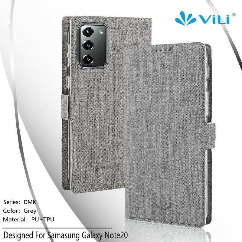 Cover Samsung Galaxy Note 20 Flip Cover Tekstureret Vili Dmx