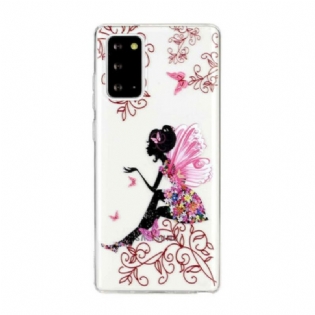 Cover Samsung Galaxy Note 20 Gennemsigtig Blomsterfe