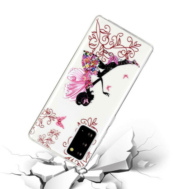 Cover Samsung Galaxy Note 20 Gennemsigtig Blomsterfe