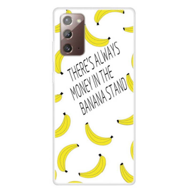 Cover Samsung Galaxy Note 20 Gennemsigtige Bananpenge