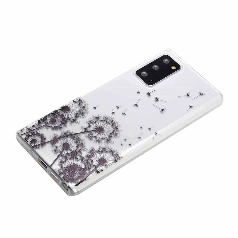 Cover Samsung Galaxy Note 20 Sømløse Sorte Mælkebøtter