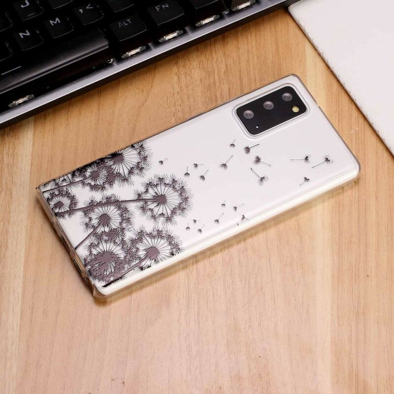 Cover Samsung Galaxy Note 20 Sømløse Sorte Mælkebøtter