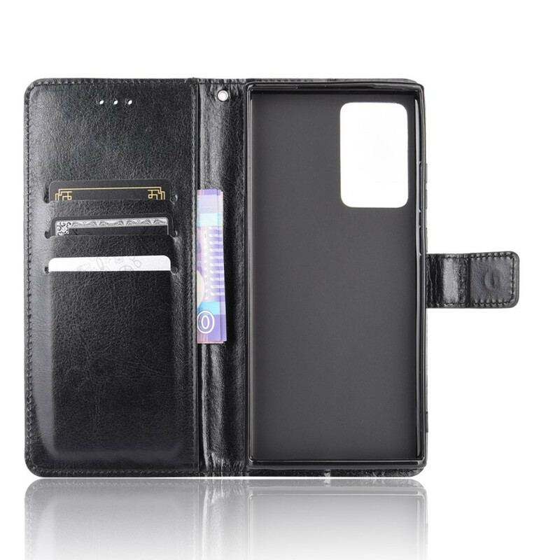 Flip Cover Samsung Galaxy Note 20 Prangende Kunstlæder