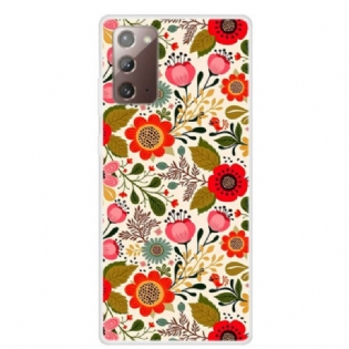 Mobilcover Samsung Galaxy Note 20 Blomstertapet