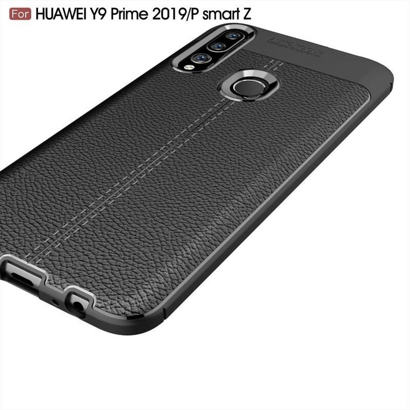 Cover Huawei P Smart Z Dobbelt Linje Litchi Læder Effekt