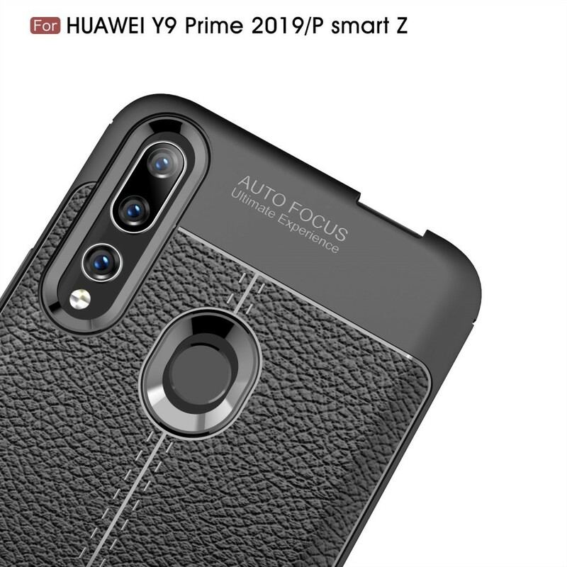 Cover Huawei P Smart Z Dobbelt Linje Litchi Læder Effekt