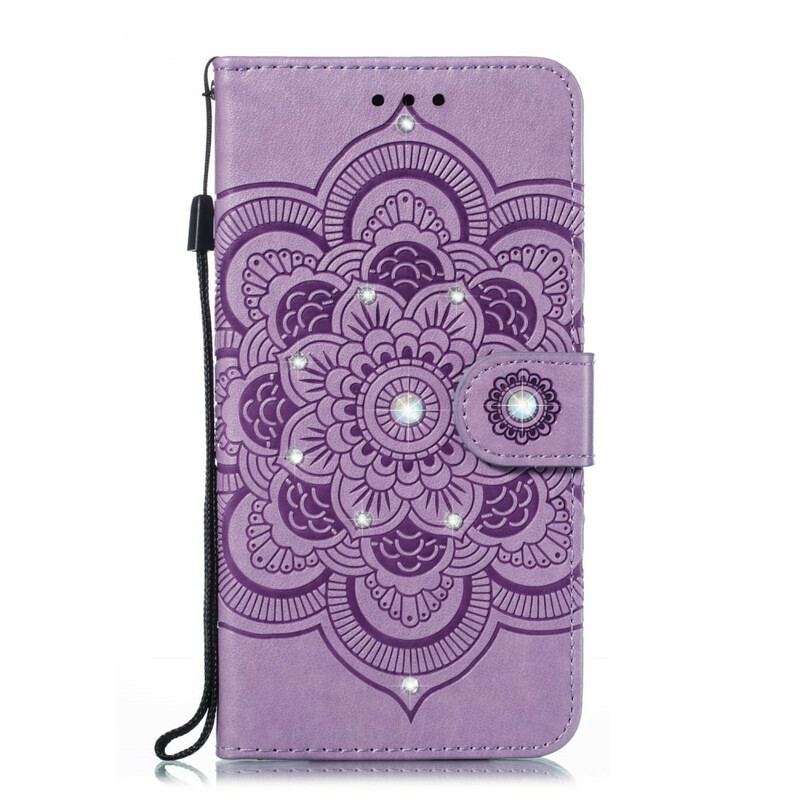 Flip Cover Huawei P Smart Z Mandala Og Diamanter