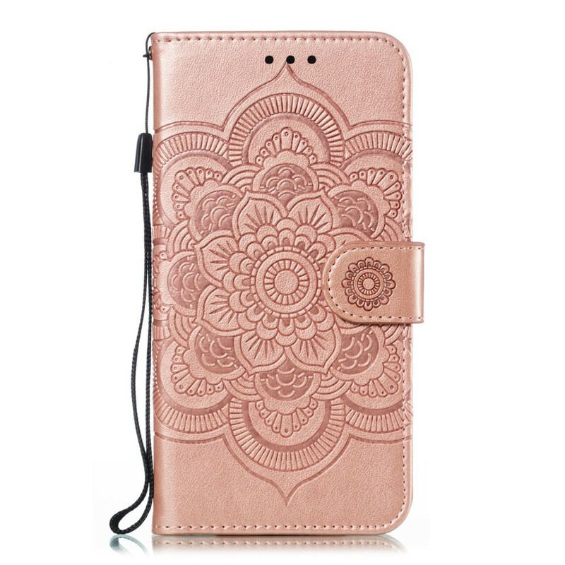 Flip Cover Huawei P Smart Z Med Snor Mandala Med Fuld Rem