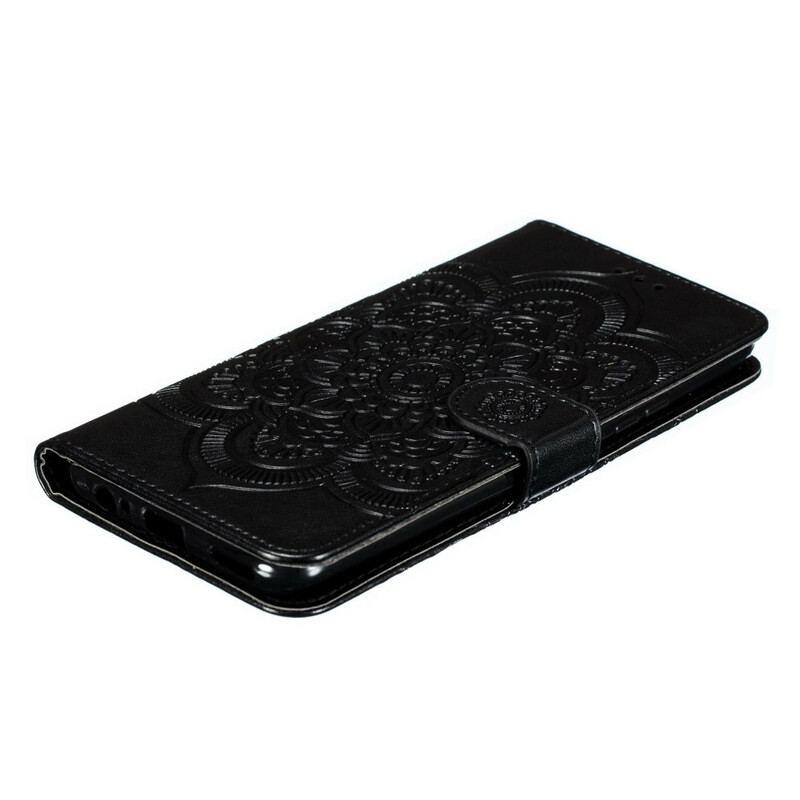 Flip Cover Huawei P Smart Z Med Snor Mandala Med Fuld Rem