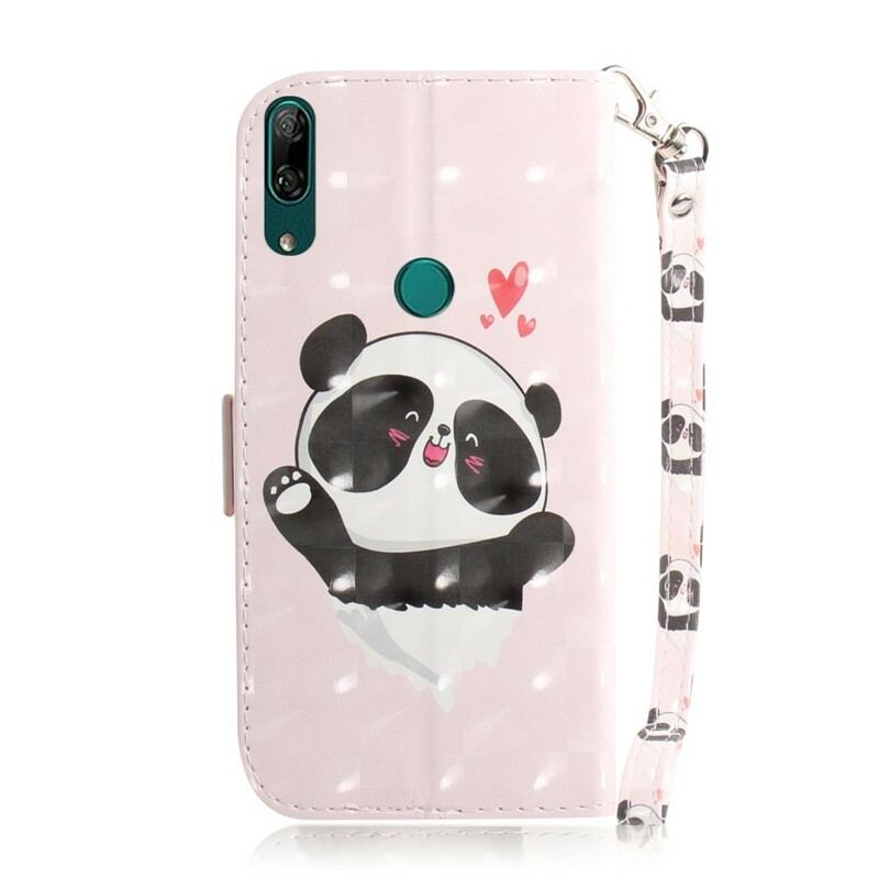 Flip Cover Huawei P Smart Z Med Snor Panda Love Med Snor