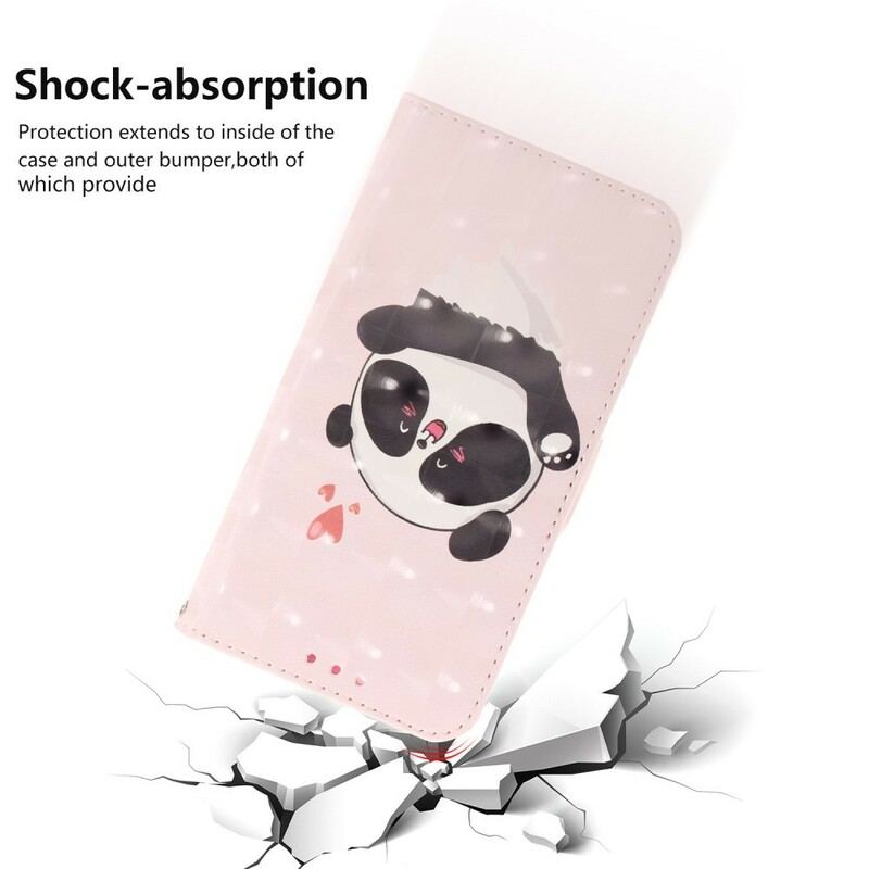 Flip Cover Huawei P Smart Z Med Snor Panda Love Med Snor