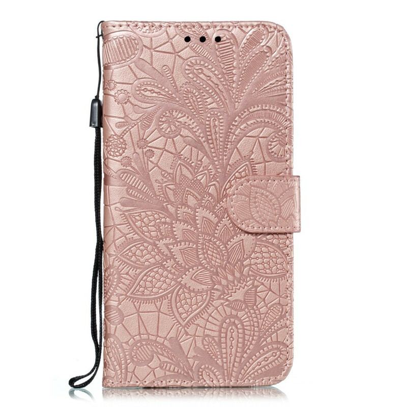 Flip Cover Huawei P Smart Z Med Snor Rem Tribal Flowers