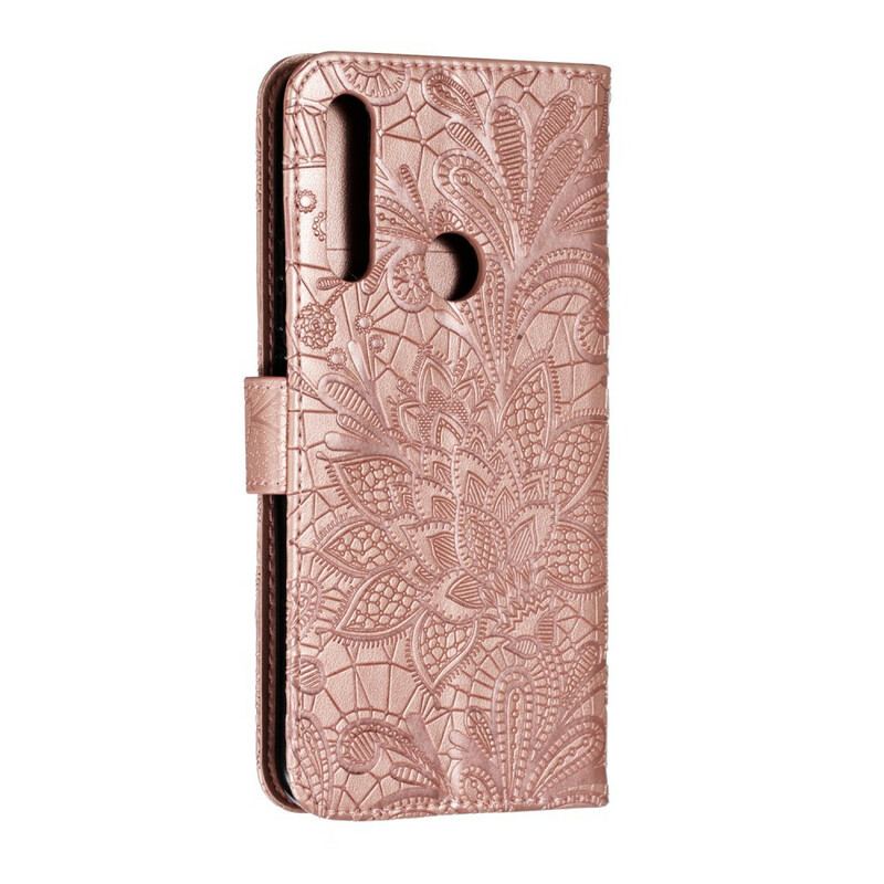 Flip Cover Huawei P Smart Z Med Snor Rem Tribal Flowers