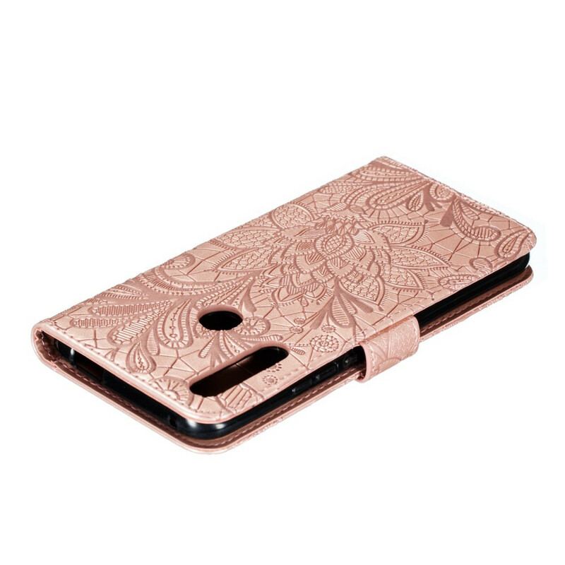 Flip Cover Huawei P Smart Z Med Snor Rem Tribal Flowers