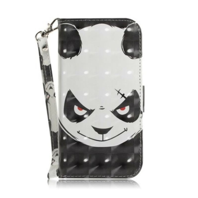 Flip Cover Huawei P Smart Z Med Snor Vred Panda Med Snor