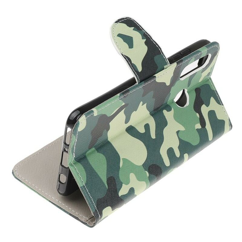 Flip Cover Huawei P Smart Z Militær Camouflage