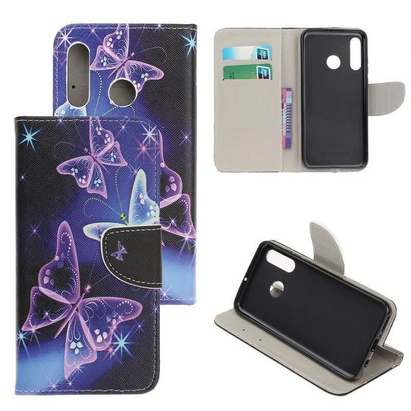 Flip Cover Huawei P Smart Z Neon Sommerfugle