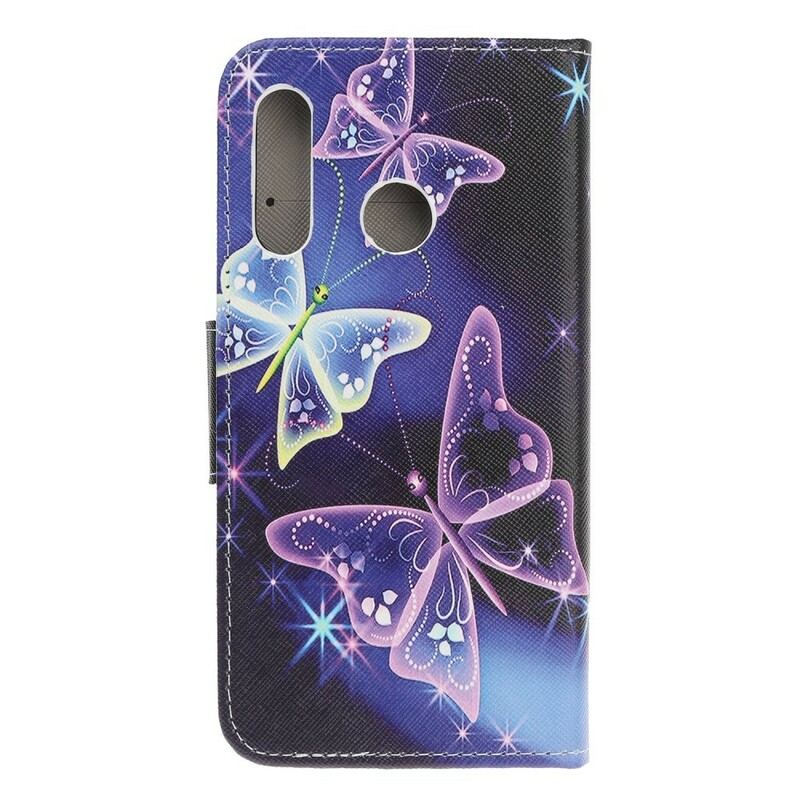 Flip Cover Huawei P Smart Z Neon Sommerfugle