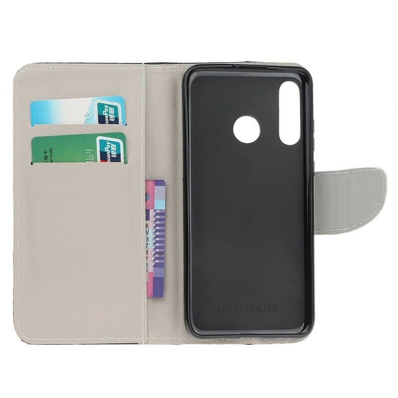 Flip Cover Huawei P Smart Z Neon Sommerfugle