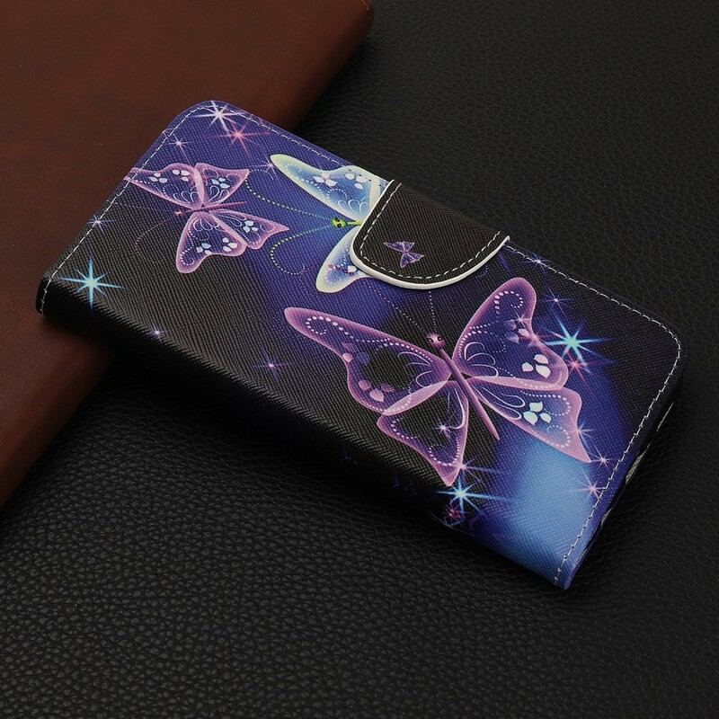 Flip Cover Huawei P Smart Z Neon Sommerfugle