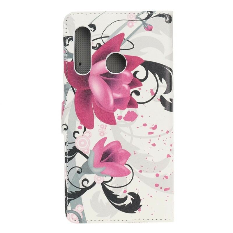 Flip Cover Huawei P Smart Z Tropiske Blomster