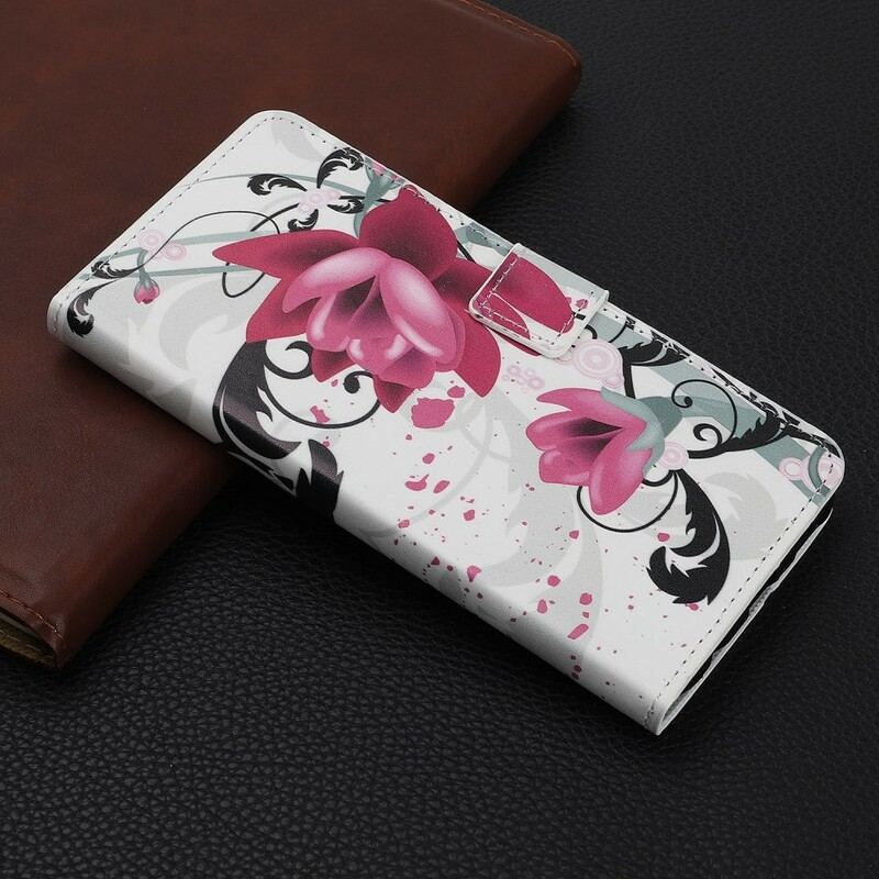 Flip Cover Huawei P Smart Z Tropiske Blomster