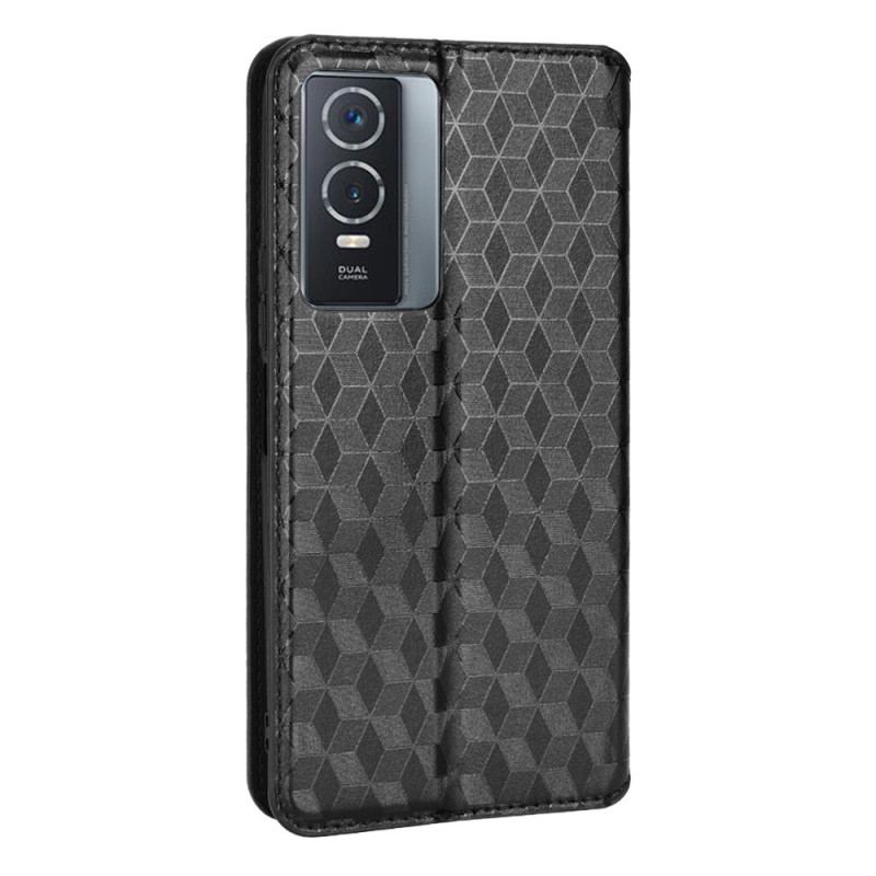 Cover Vivo Y76 5G Flip Cover 3d Mønster